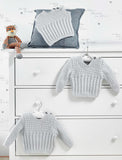 James C Brett Knitting Pattern JB516 Baby/Child Jumper Cable DK