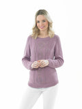 James C Brett Knitting Pattern JB671 DK Ladies Jumper Cotton