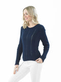 James C Brett Knitting Pattern JB673 Ladies Cotton Jumper DK