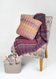 Wendy Husky Super Chunky Throw and Cushion Knitting Pattern 6175 Blanket