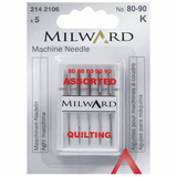 Milward Sewing Machine Needles Assorted 80-90 Quilting 214 2106