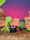 James C Brett Crochet Pattern JB410 Magic Monsters, Aliens, Toy Figure, DK